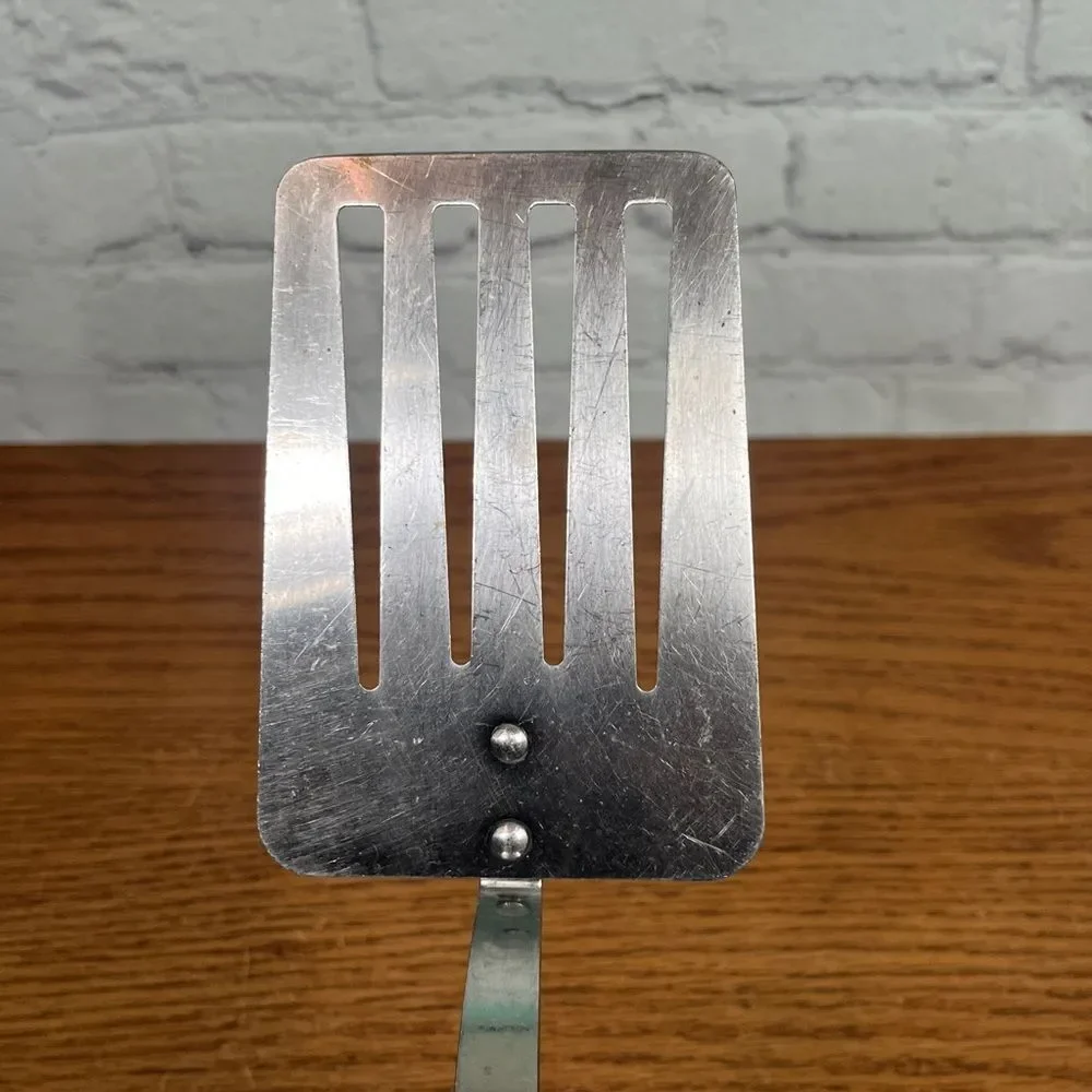 Cutco No.16 Stainless Steel Turner Spatula Marbled Brown Handle Vintage USA